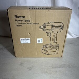 Bamse Impact Wrench Cordless, Brushless Power Impact Gun 21V, 1/2"
